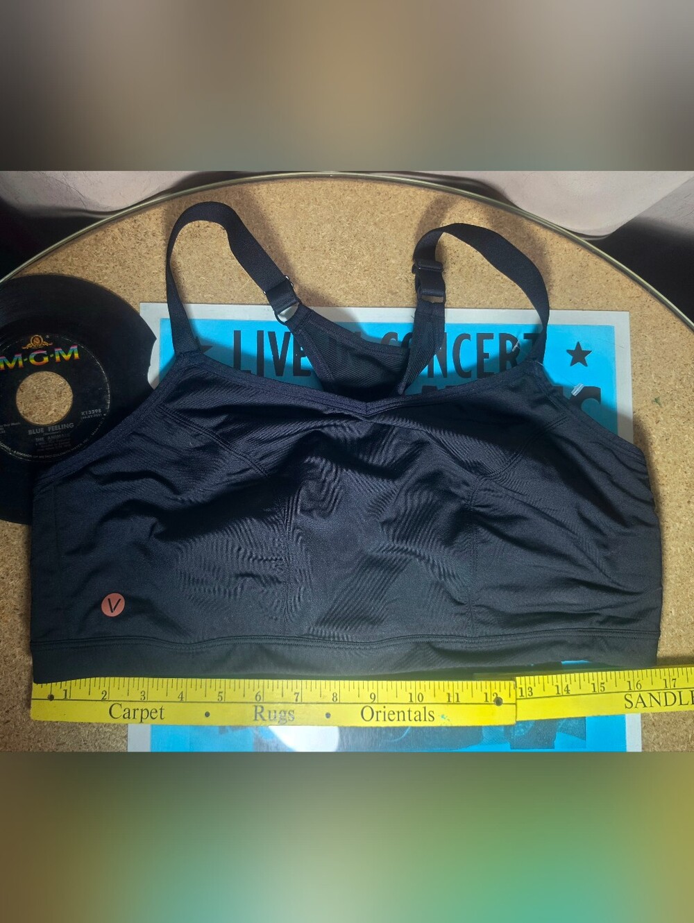 Livi Active Black Strappy Back Sports Bra Size 18/20 NWOT
